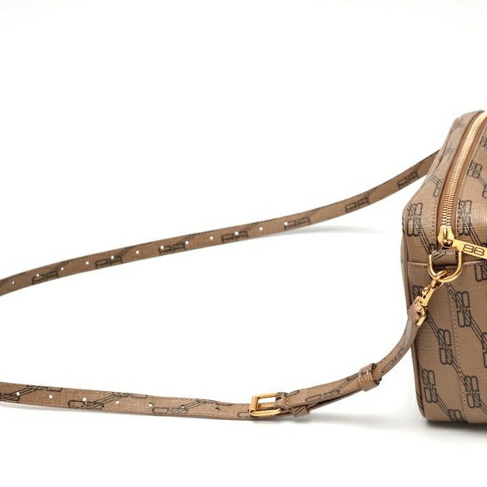BALENCIAGA Brown Monogram Shoulder Bag - Picture 2 of 6